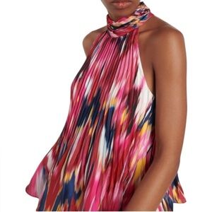 Simkhai Yasenia Flared Sleeveless Blouse Size Medium